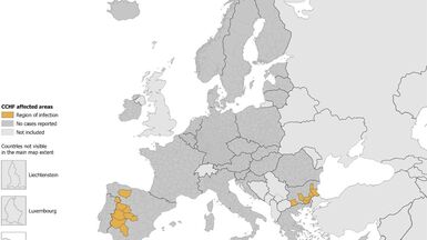 Crimean-Congo haemorrhagic fever cases infected via tick bites, EU/EEA, 2013–present