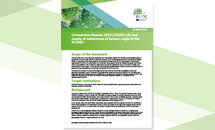 Cover of the report: Coronavirus disease 2019 (COVID-19) and supply of substances of human origin in the EU/EEA Thumbnail